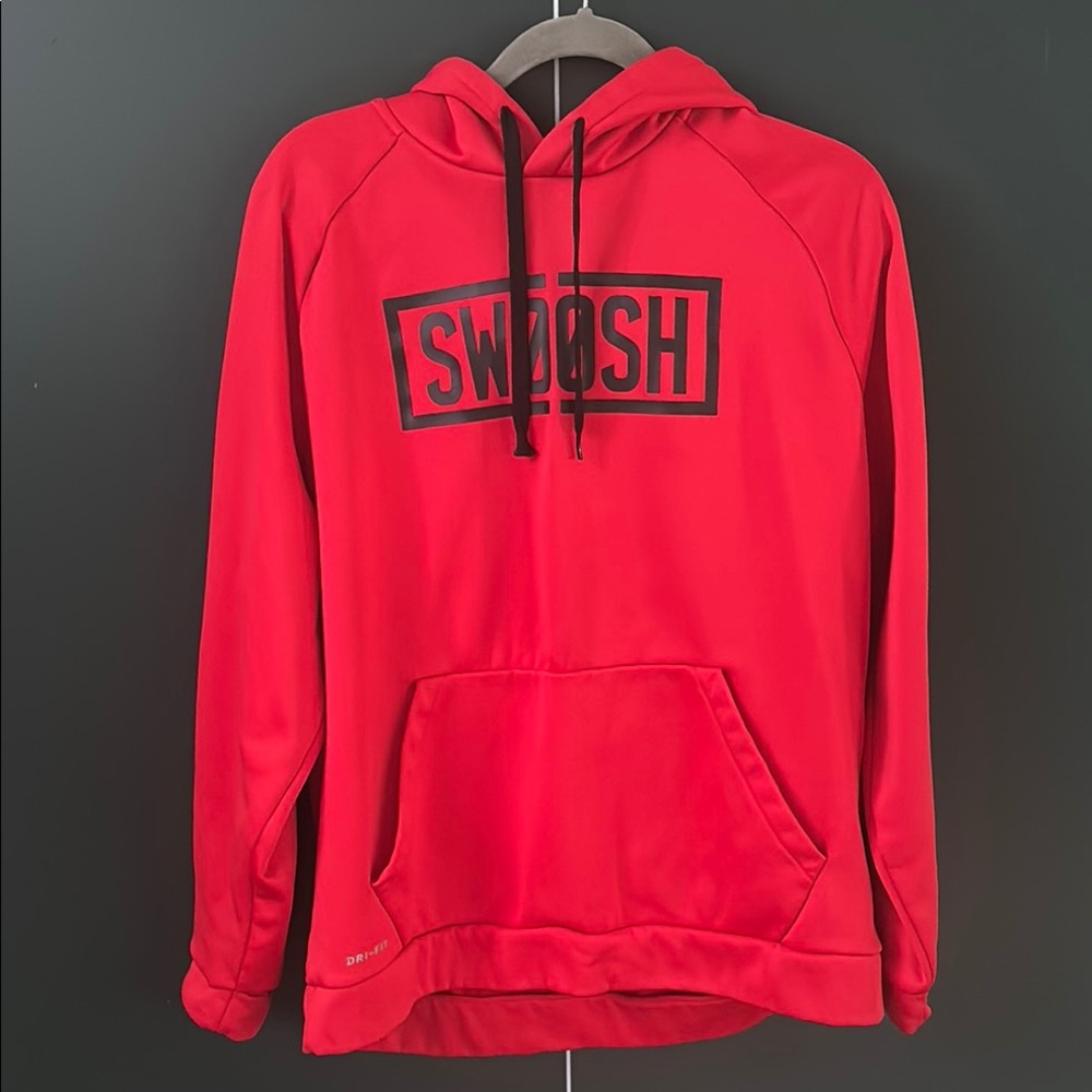 Nike Red Sweatshirt Hoodie Classic Pullover